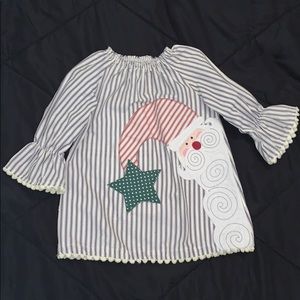 Mud pie Santa tunic